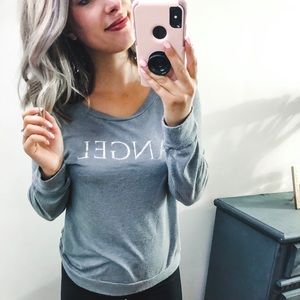 Victoria’s Secret Grey Angel Long Sleeve Shirt S